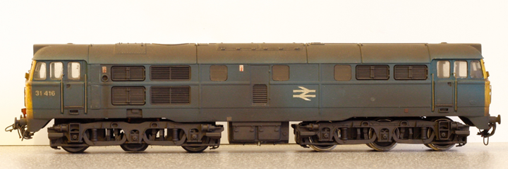 Class 31. Airfix RTR converted to EM and detailed.