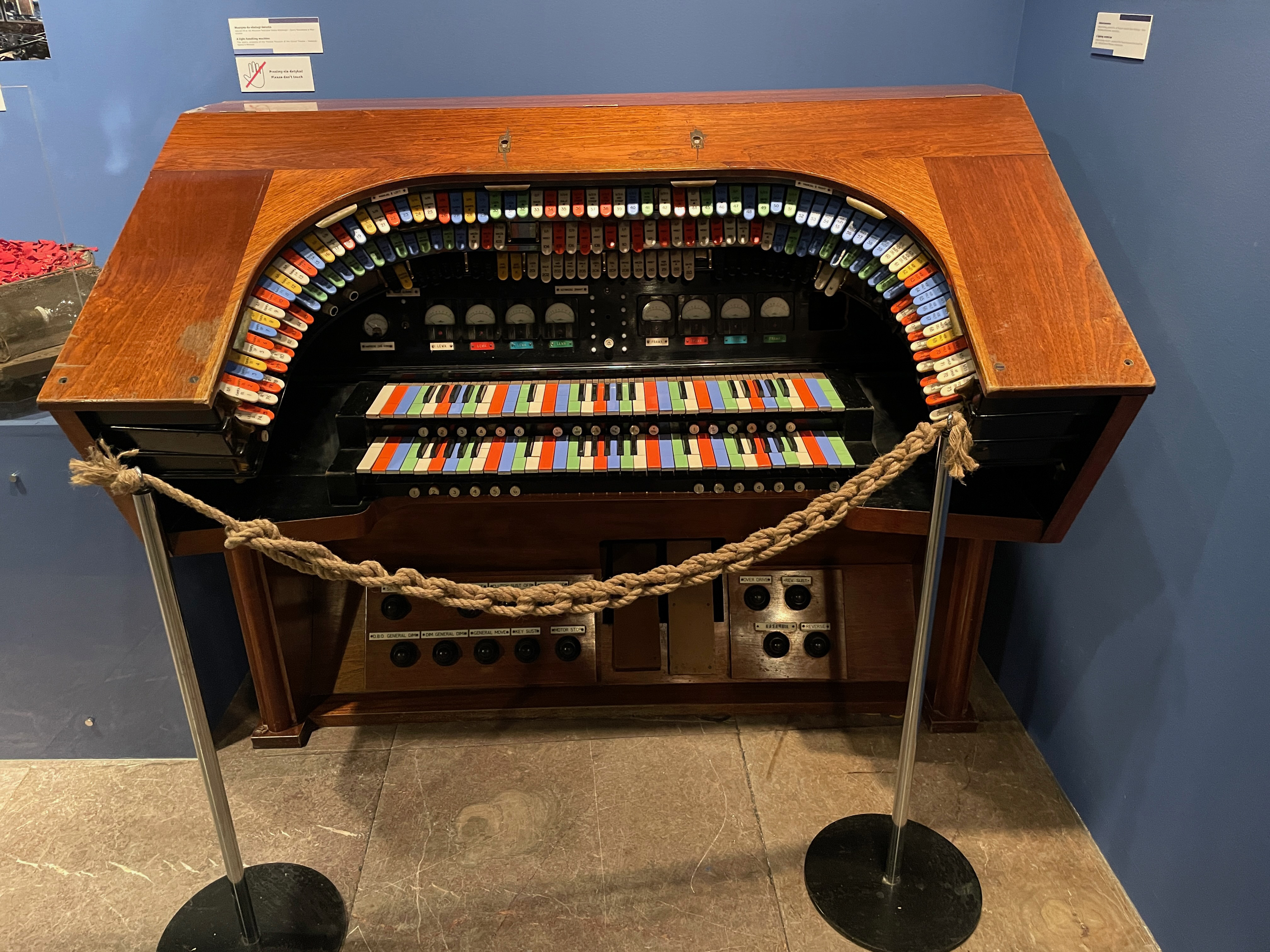 Photo of a Light Console, on display as part of an exhibition